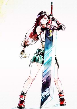 Tifa Lockhart with Buster Sword