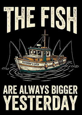 Fishing Art Vintage