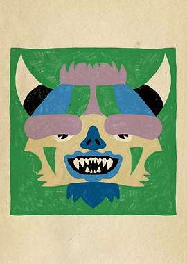 Dancing Diablitos - Monster Faces Illustrations