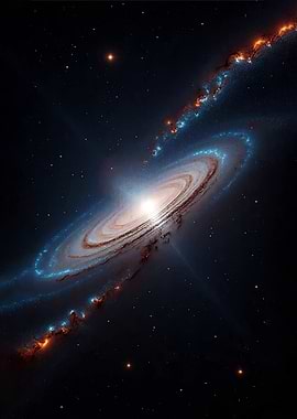 Andromeda Galaxy in Deep Space