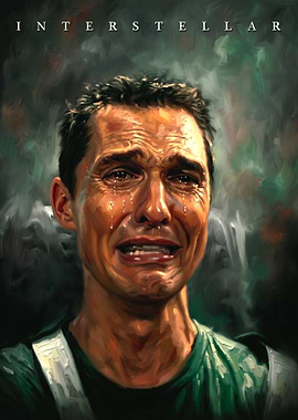 Interstellar Movie Poster Painting