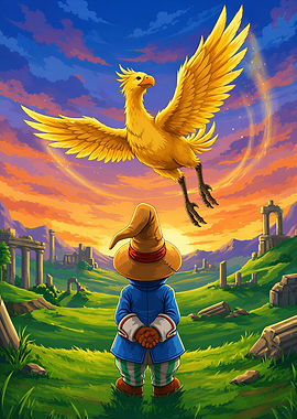 Vivi Ornitier and Chocobo