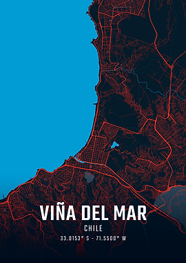 Viña del Mar City Map