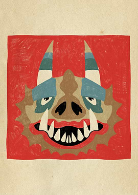 Dancing Diablitos - Monster Faces Illustrations