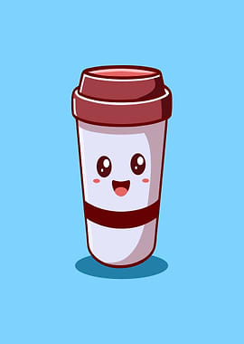 Cute Coffee Cup Character