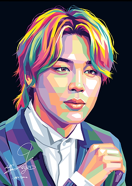 Jimin Pop Art Portrait