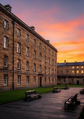 Courtyard at Sunset
