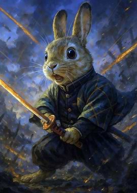 Samurai Rabbit Warrior