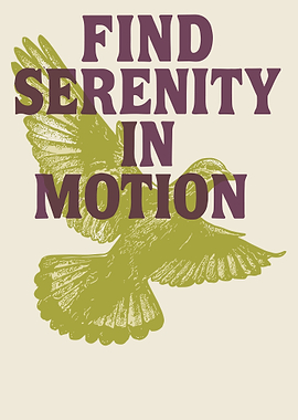 Olive Green Dove in Flight Minimalist Inspirational Wall Art Poster Serenity Motion