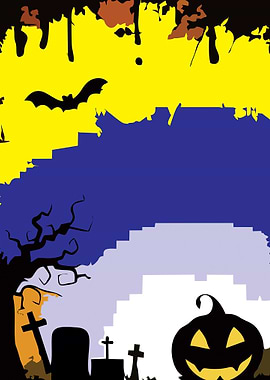 Halloween Night Scene