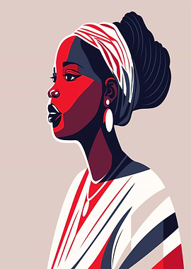 Stylized Portrait of a Woman