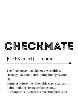 Checkmate Definition Art