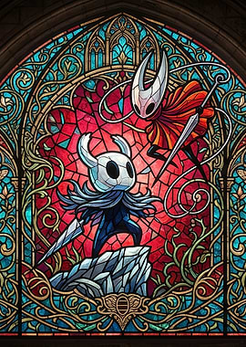 Hollow Knight Stained Glass Art