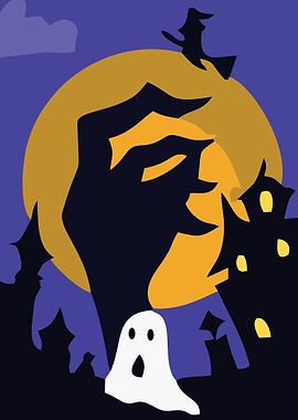Halloween Night Scene