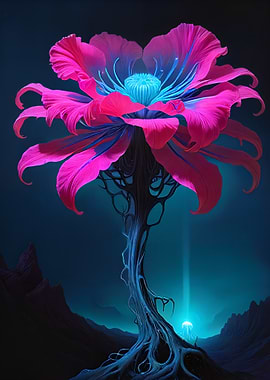 Bioluminescent Void Bloom