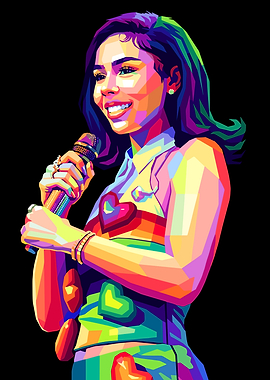 Colorful Pop Art Mariah the Scientist