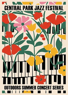 Central Park Jazz Festival Poster
