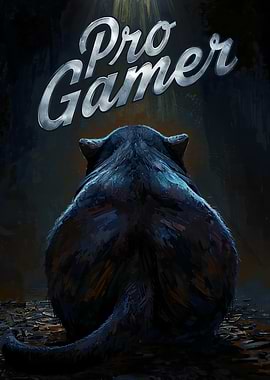 Pro Gamer Bear Digital Painting