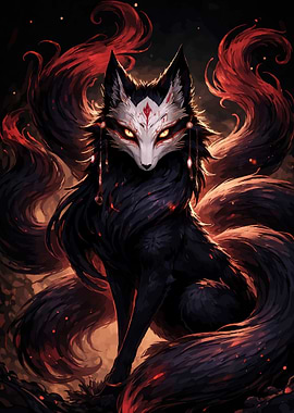 Mystical Nine-Tailed Fox Spirit