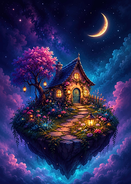 Floating Island Fairy Tale House