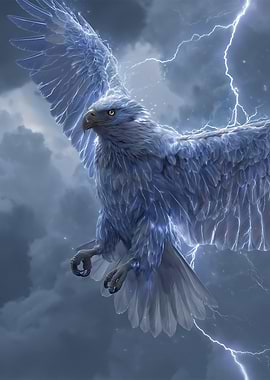 Electric Eagle in Storm