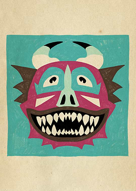 Dancing Diablitos - Monster Faces Illustrations