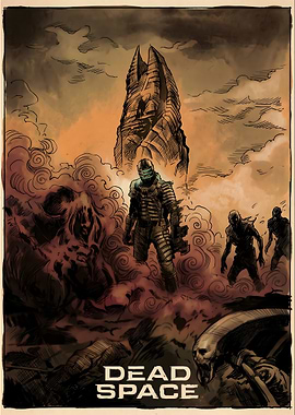 Dead Space Isaac Clarke and Necromorphs