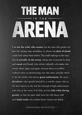 The Man in the Arena Quote
