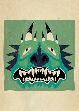 Dancing Diablitos - Monster Faces Illustrations