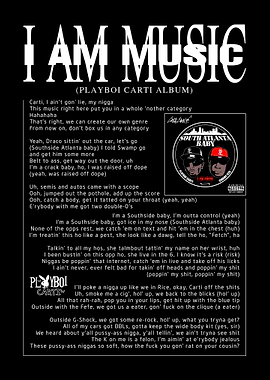 Playboi Carti I Am Music Album Art