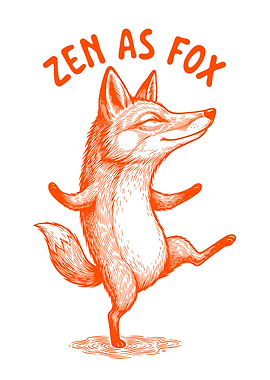 Zen Fox Meditating