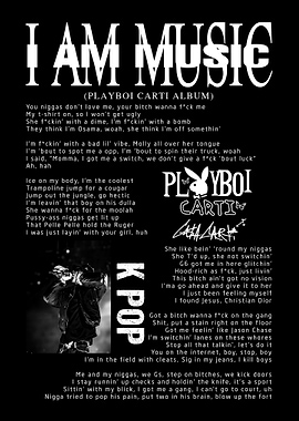 Playboi Carti I Am Music Poster