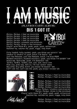Playboi Carti I Am Music Album Art