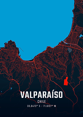 Valparaíso City Map