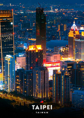 Taipei Cityscape at Night