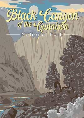 Black Canyon of the Gunnison National Park Poster