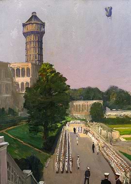 Royal Naval Division, Crystal Palace, 1916, by John Lavery WW1 Historical Painting