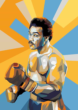 Pop Art Boxer Portrait