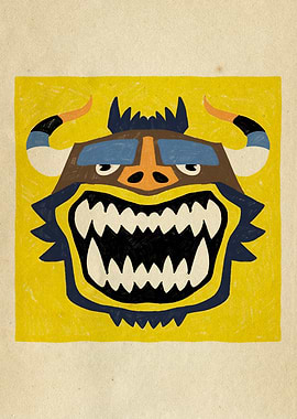 Dancing Diablitos - Monster Faces Illustrations