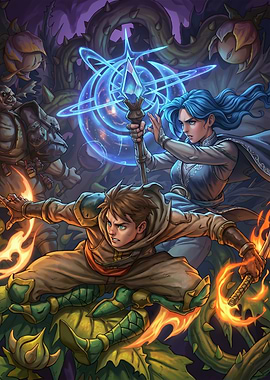 Fantasy Battle Scene