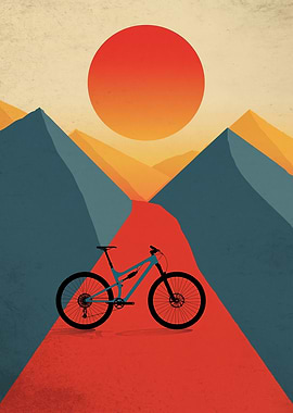 Mountain Biking at Sunset