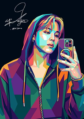 Jimin Pop Art Portrait