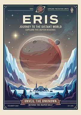 Eris Space Exploration Poster