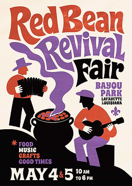 Red Bean Revival Fair Poster