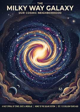 The Milky Way Galaxy Poster