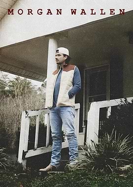 Morgan Wallen standing on porch
