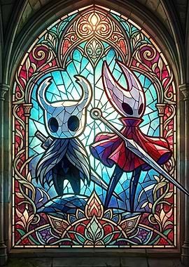 Hollow Knight Stained Glass Art