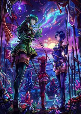 Fantasy Warriors in a Cosmic