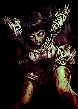 Zombie Girl Anime Art