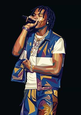 Lil Baby Performing on Stage
